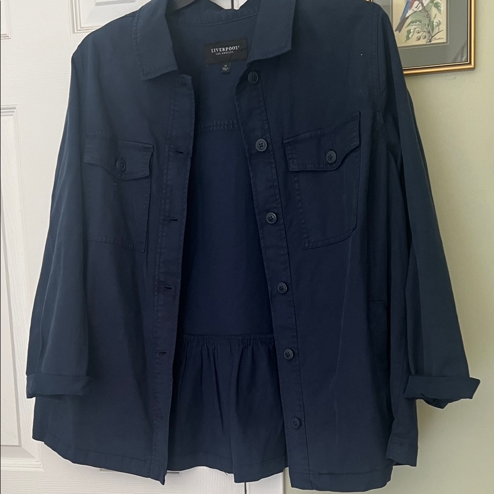Liverpool Women's Navy Utility Jacket